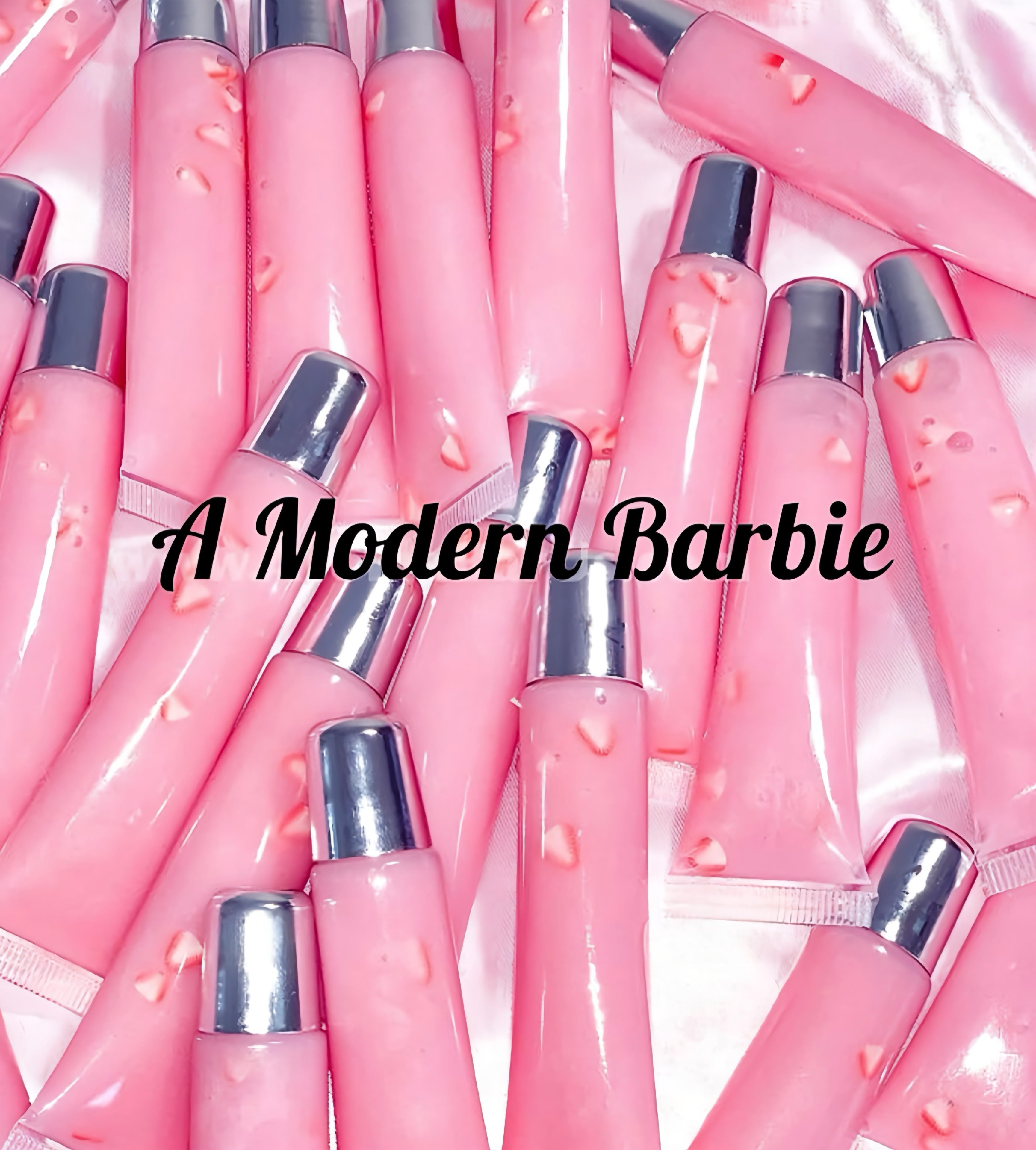 Organic-Vegan PINK LIPGLOSS With Strawberries