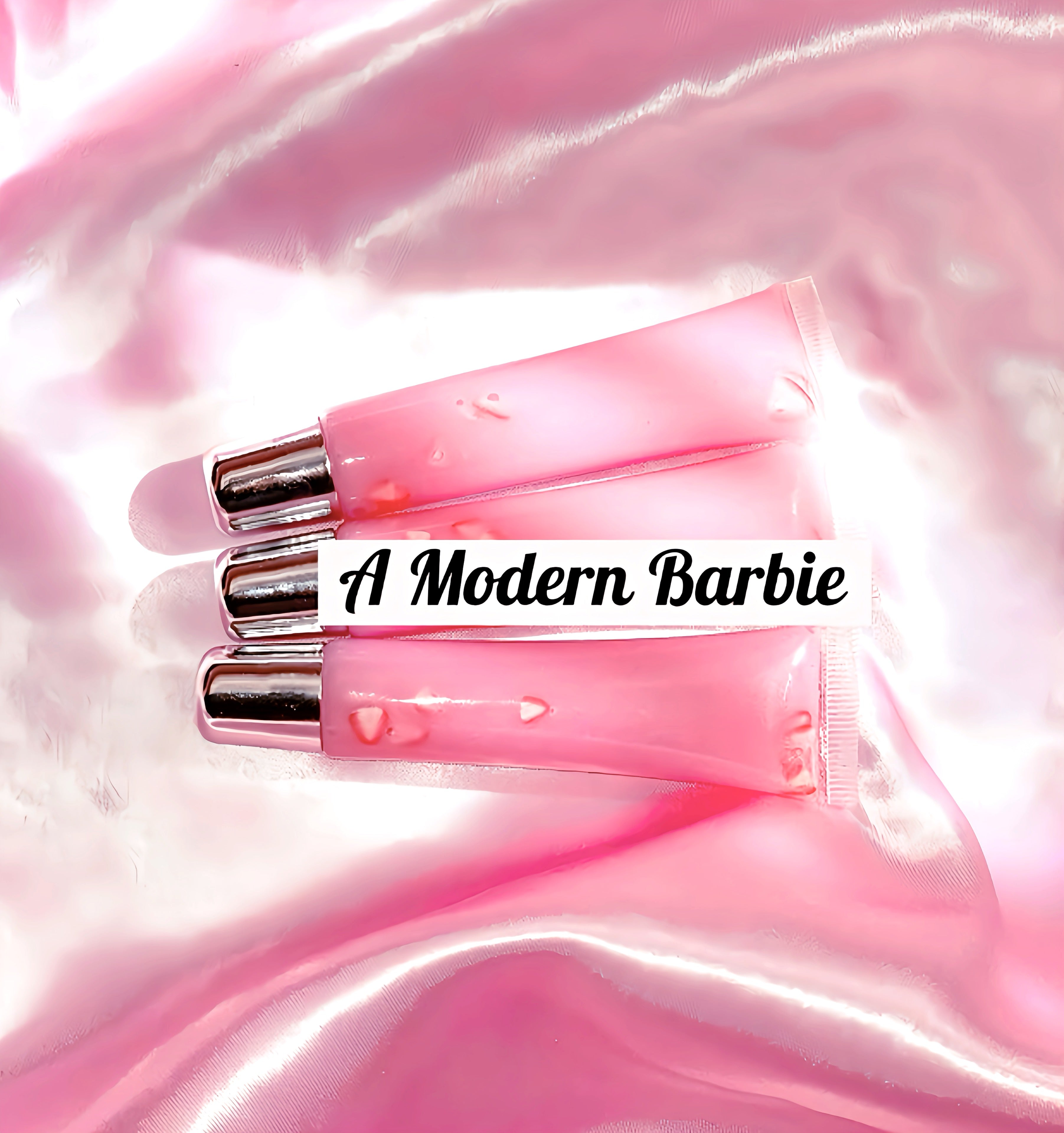 Organic-Vegan PINK LIPGLOSS With Strawberries