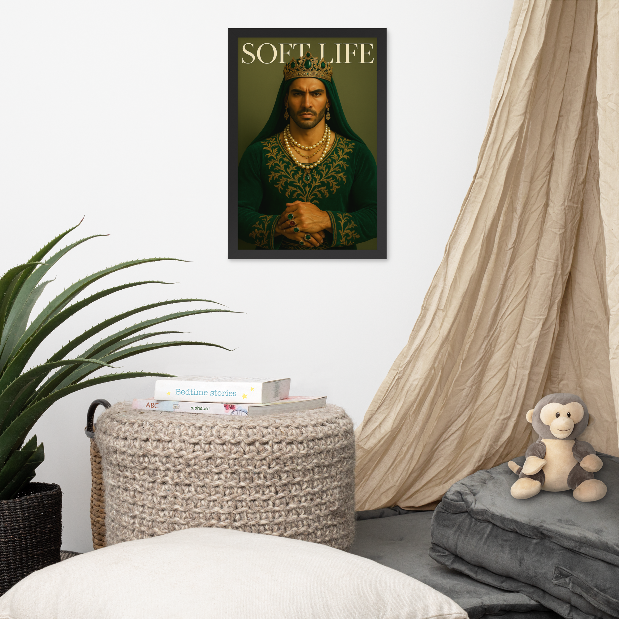 Framed photo paper poster