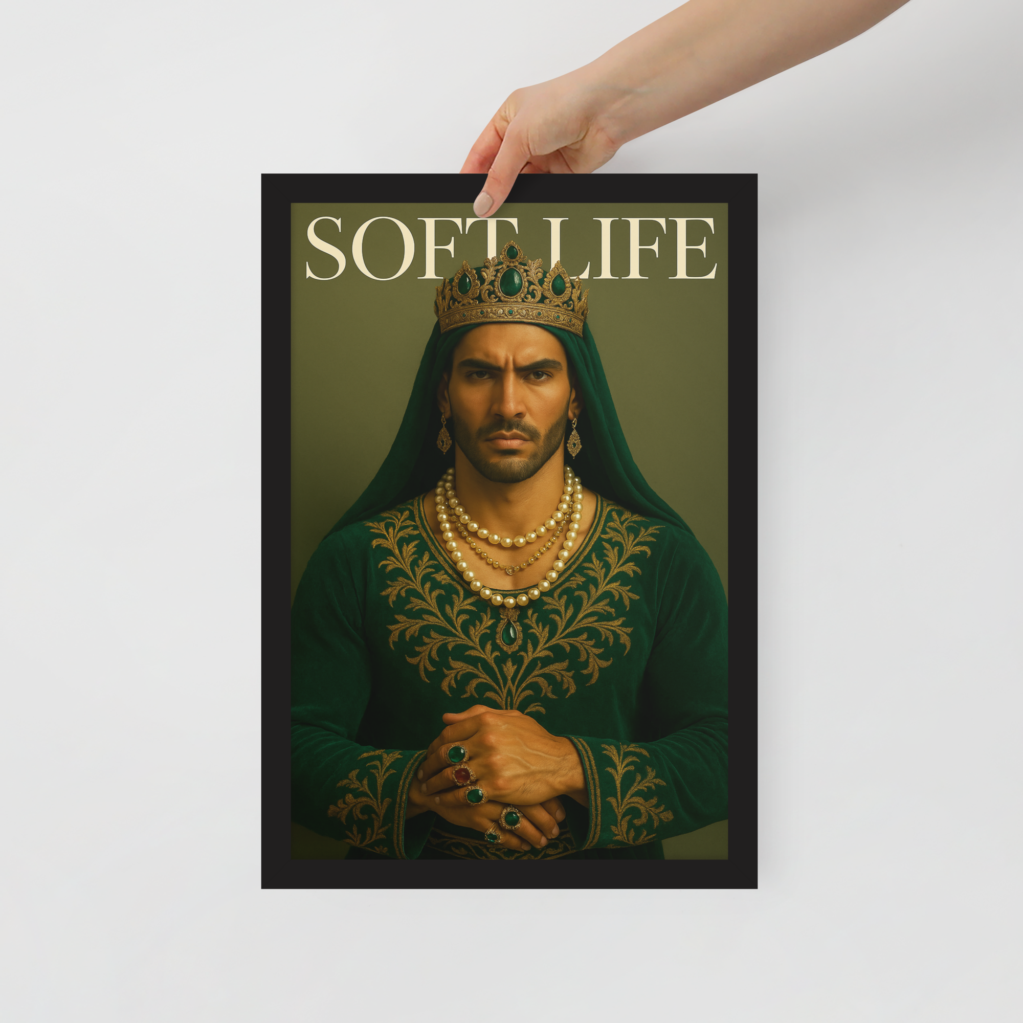 Framed photo paper poster