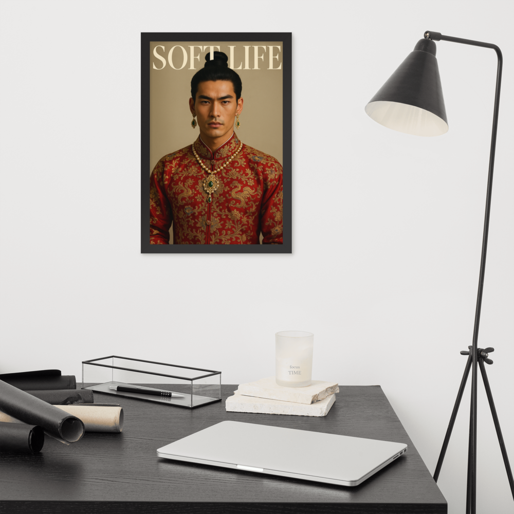 Framed photo paper poster