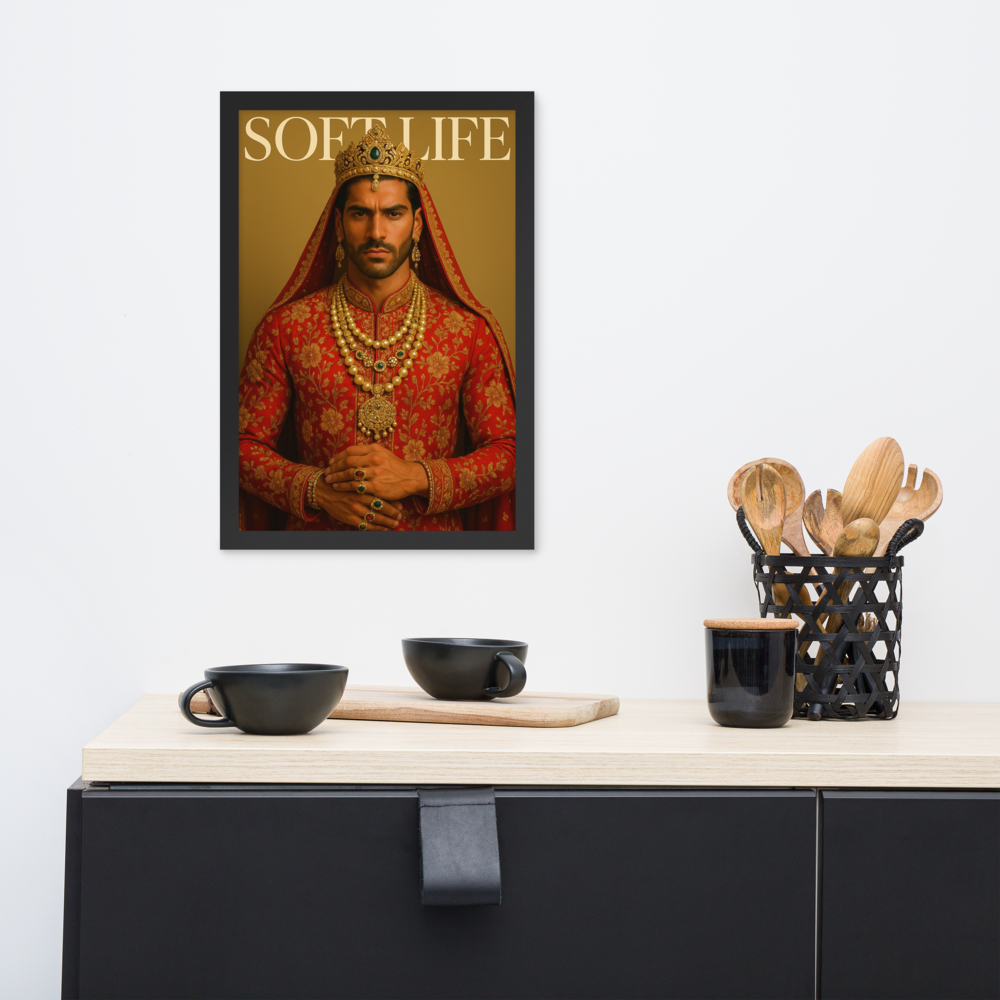Framed photo paper poster