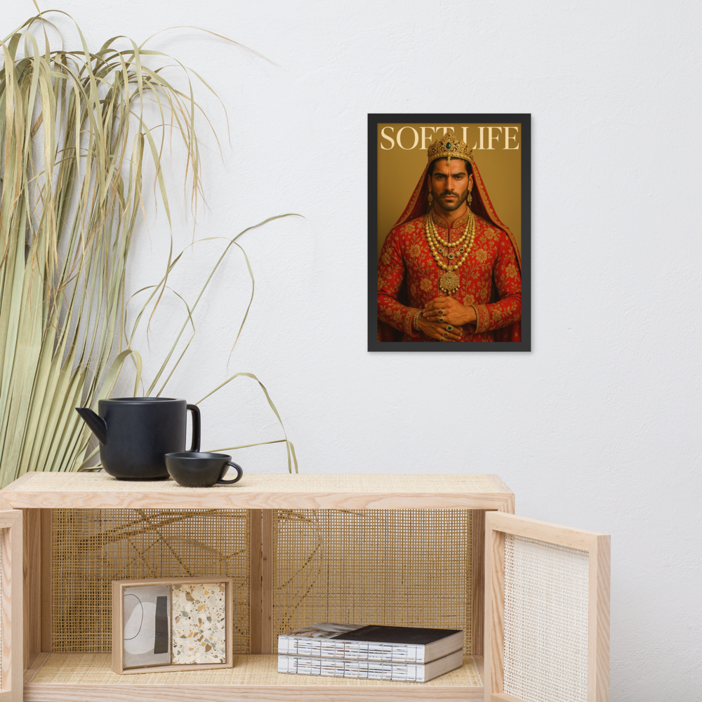 Framed photo paper poster