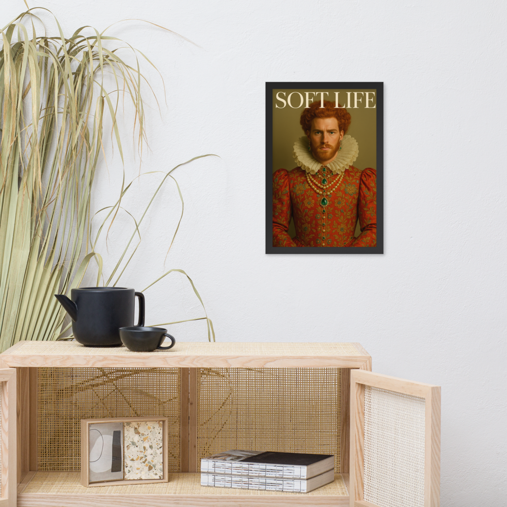 Framed photo paper poster