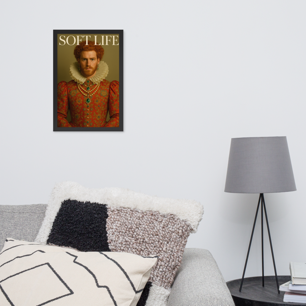 Framed photo paper poster