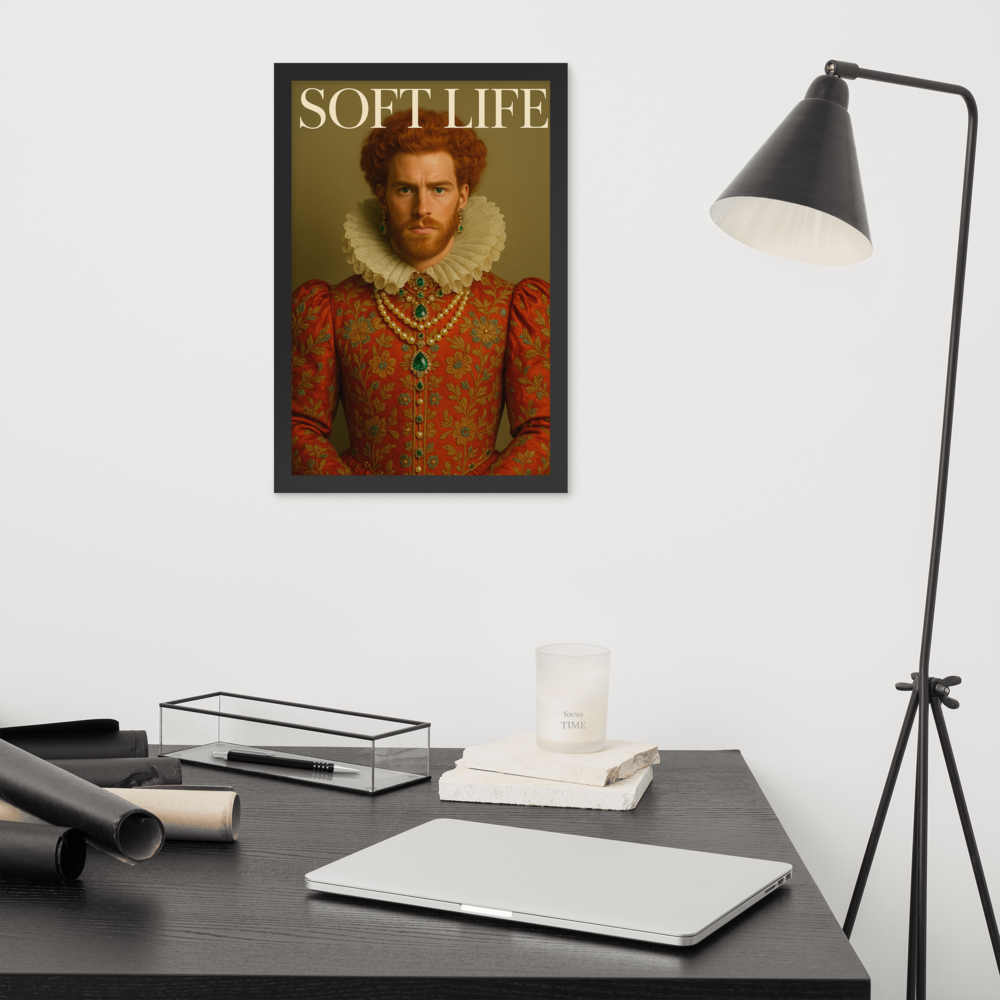 Framed photo paper poster