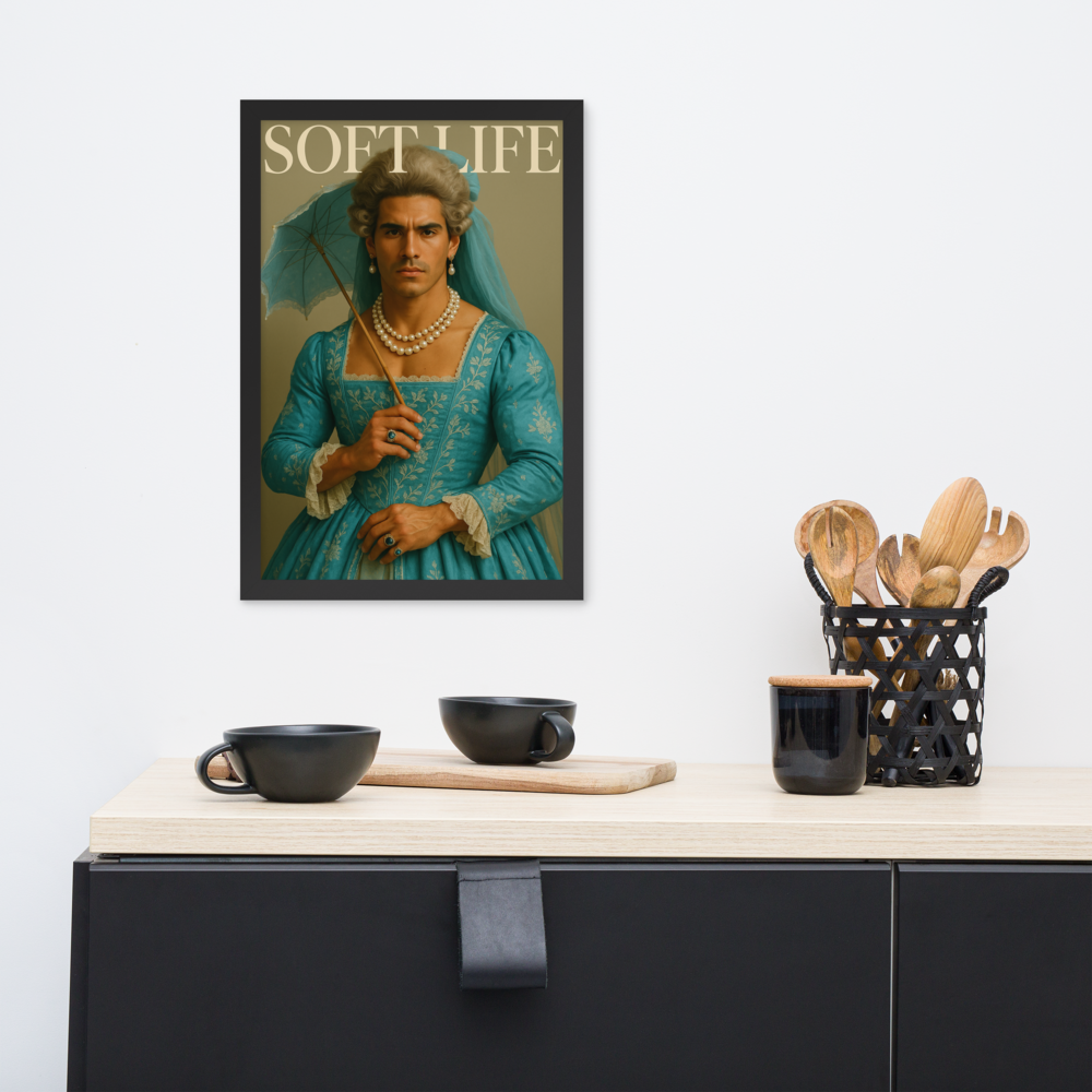 Framed photo paper poster
