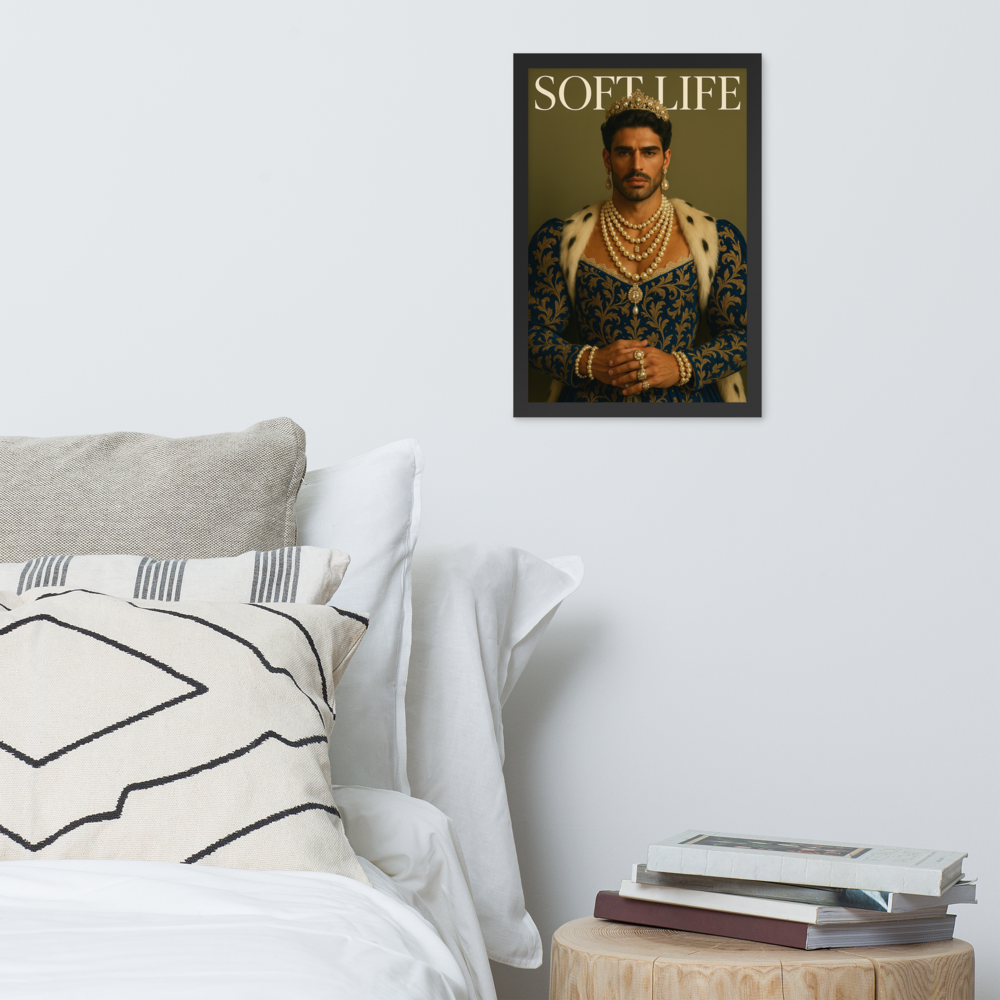 Framed photo paper poster