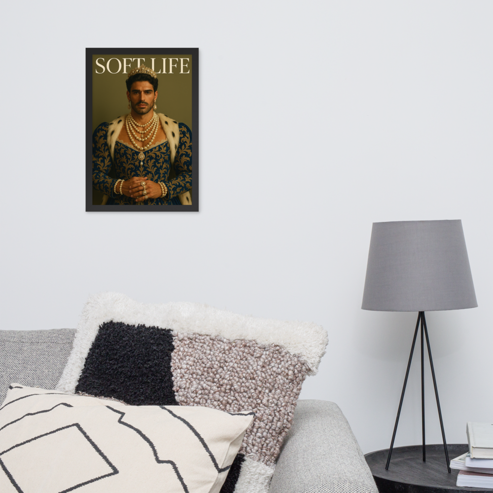 Framed photo paper poster