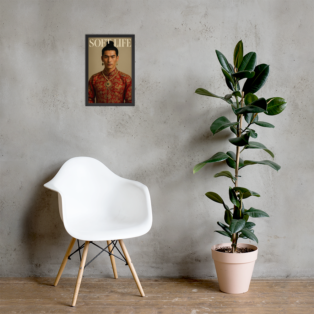 Framed photo paper poster