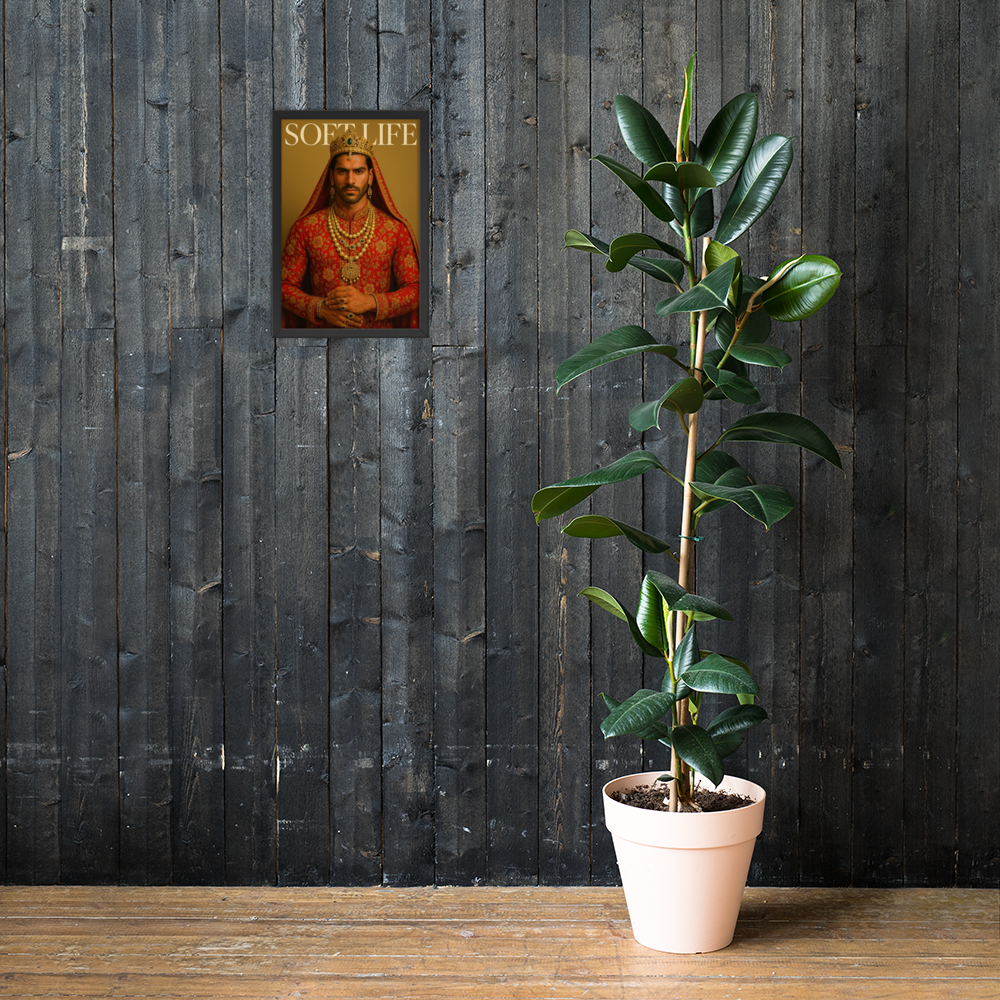 Framed photo paper poster