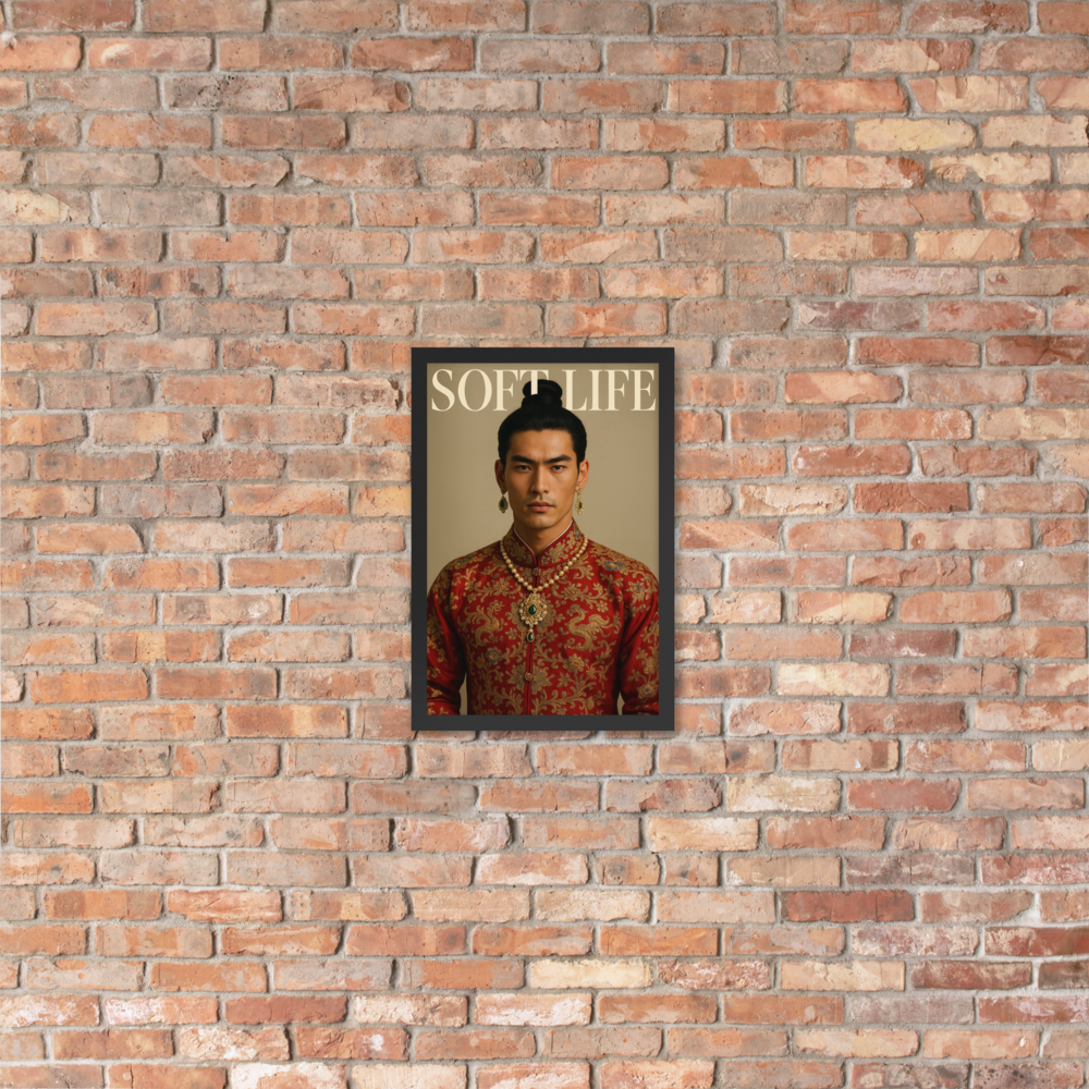 Framed photo paper poster
