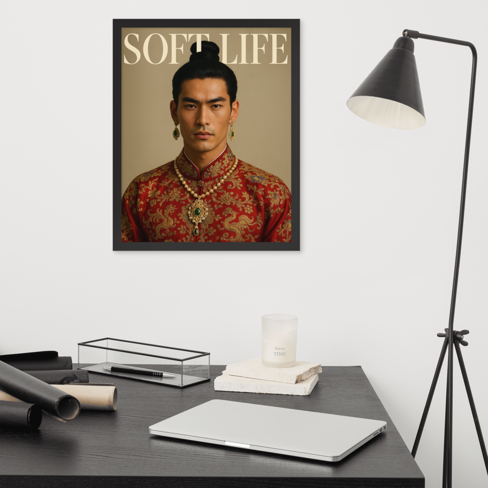 Framed photo paper poster