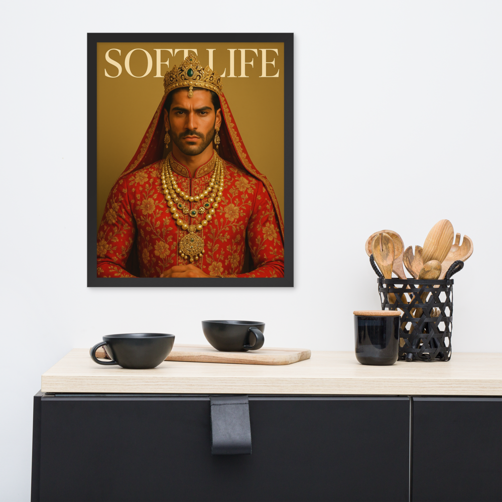Framed photo paper poster