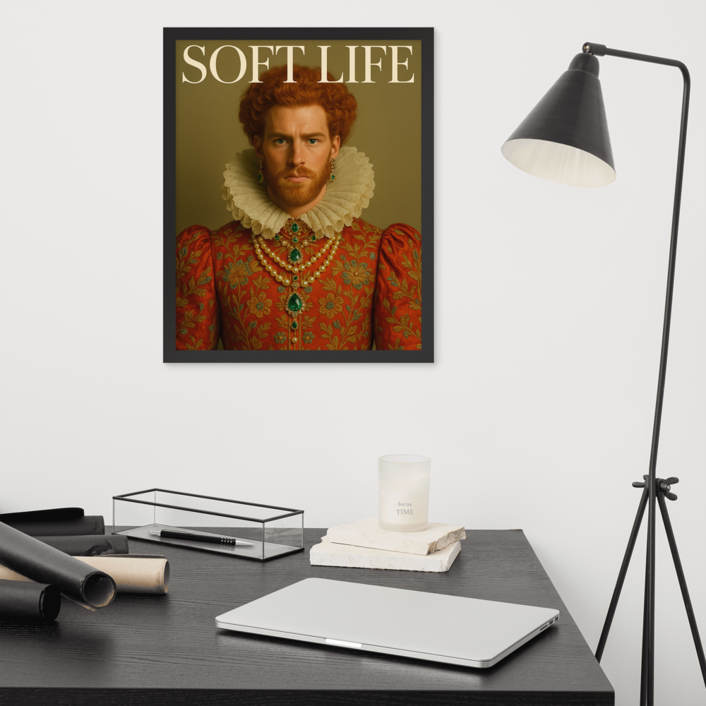 Framed photo paper poster
