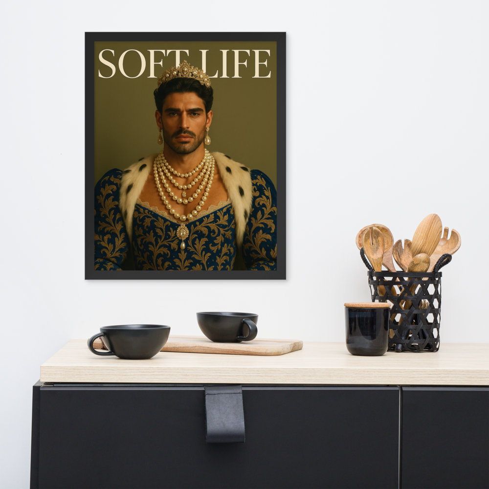Framed photo paper poster