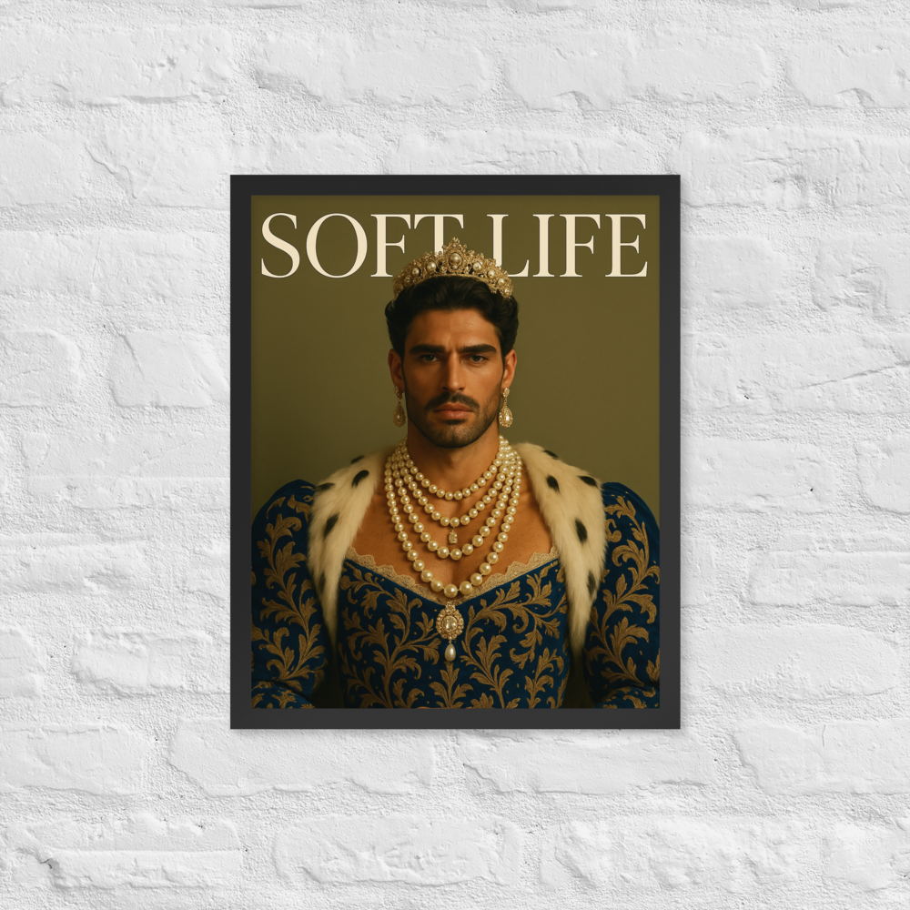 Framed photo paper poster