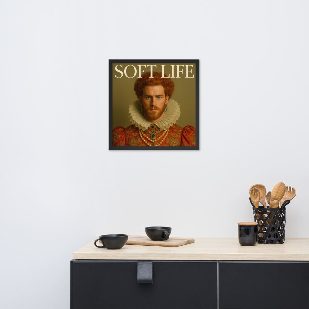 Framed photo paper poster