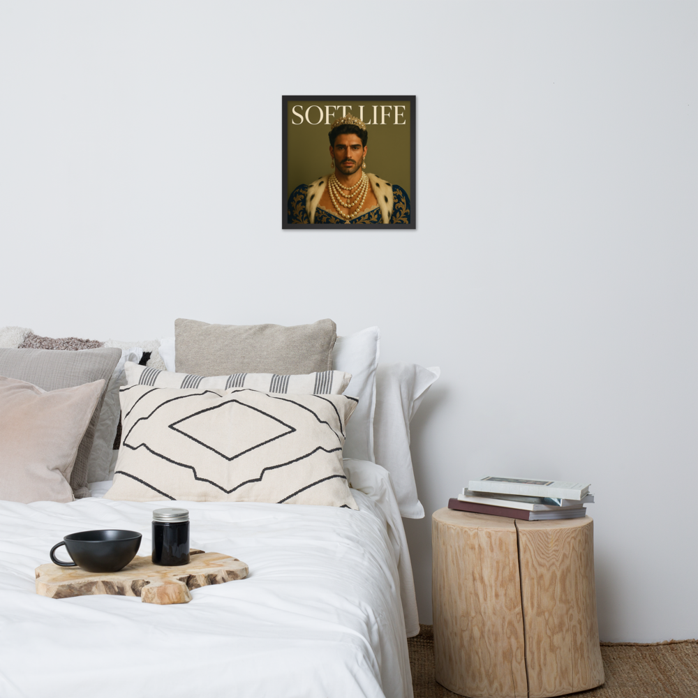 Framed photo paper poster