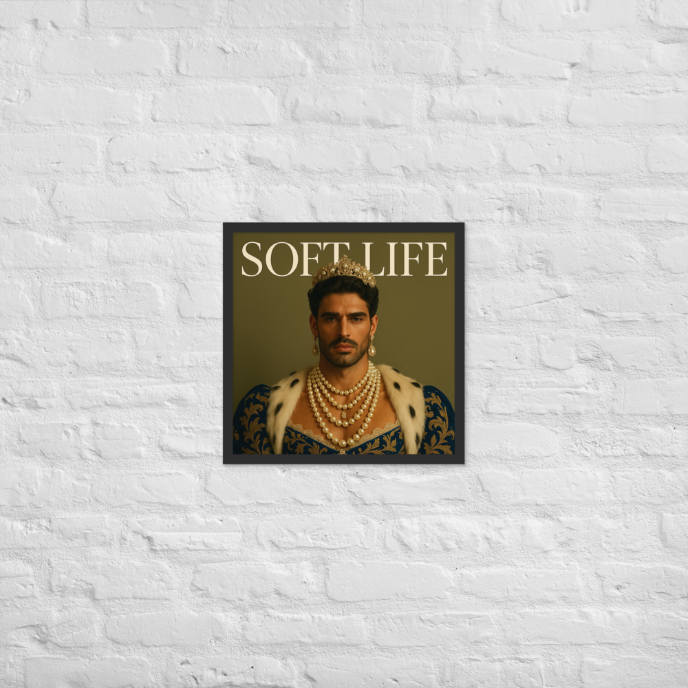 Framed photo paper poster
