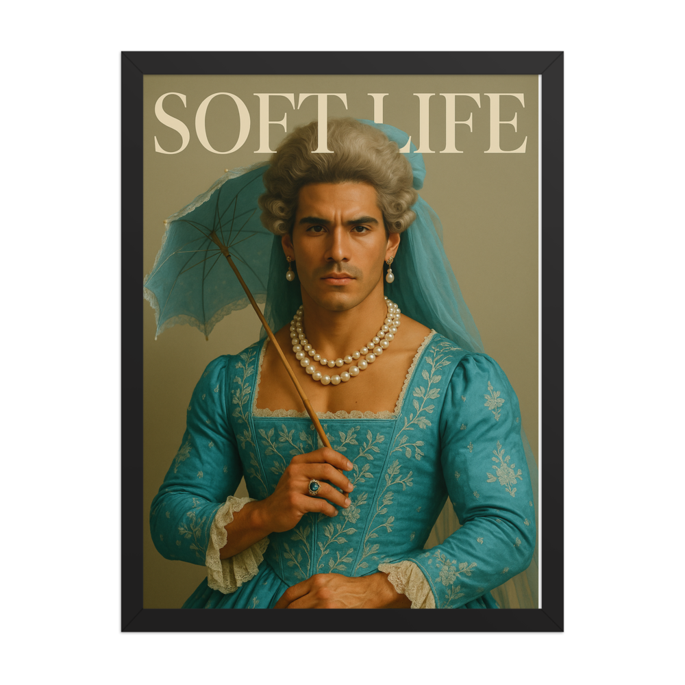 Framed photo paper poster