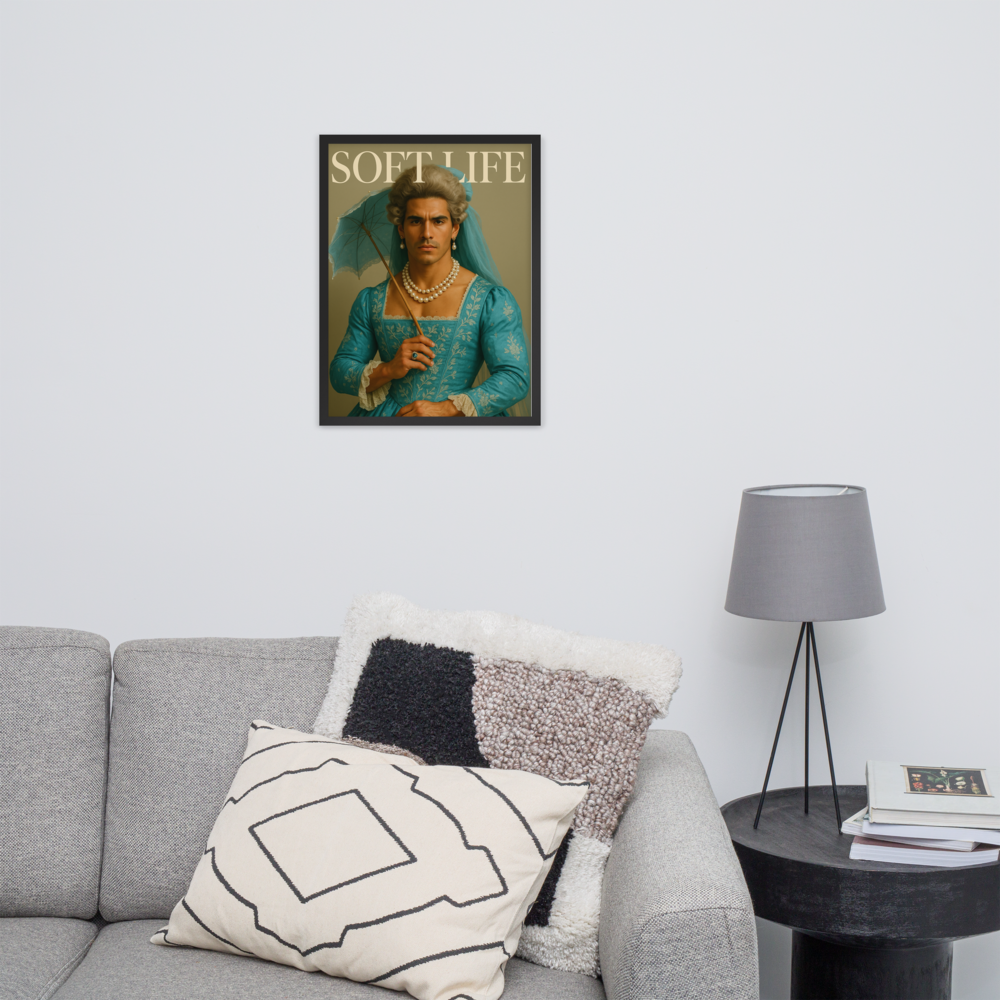 Framed photo paper poster