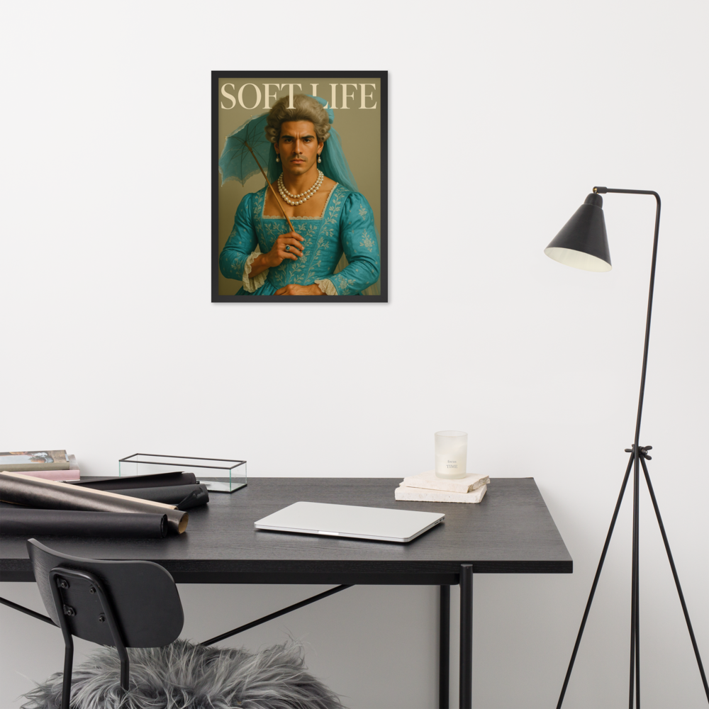 Framed photo paper poster