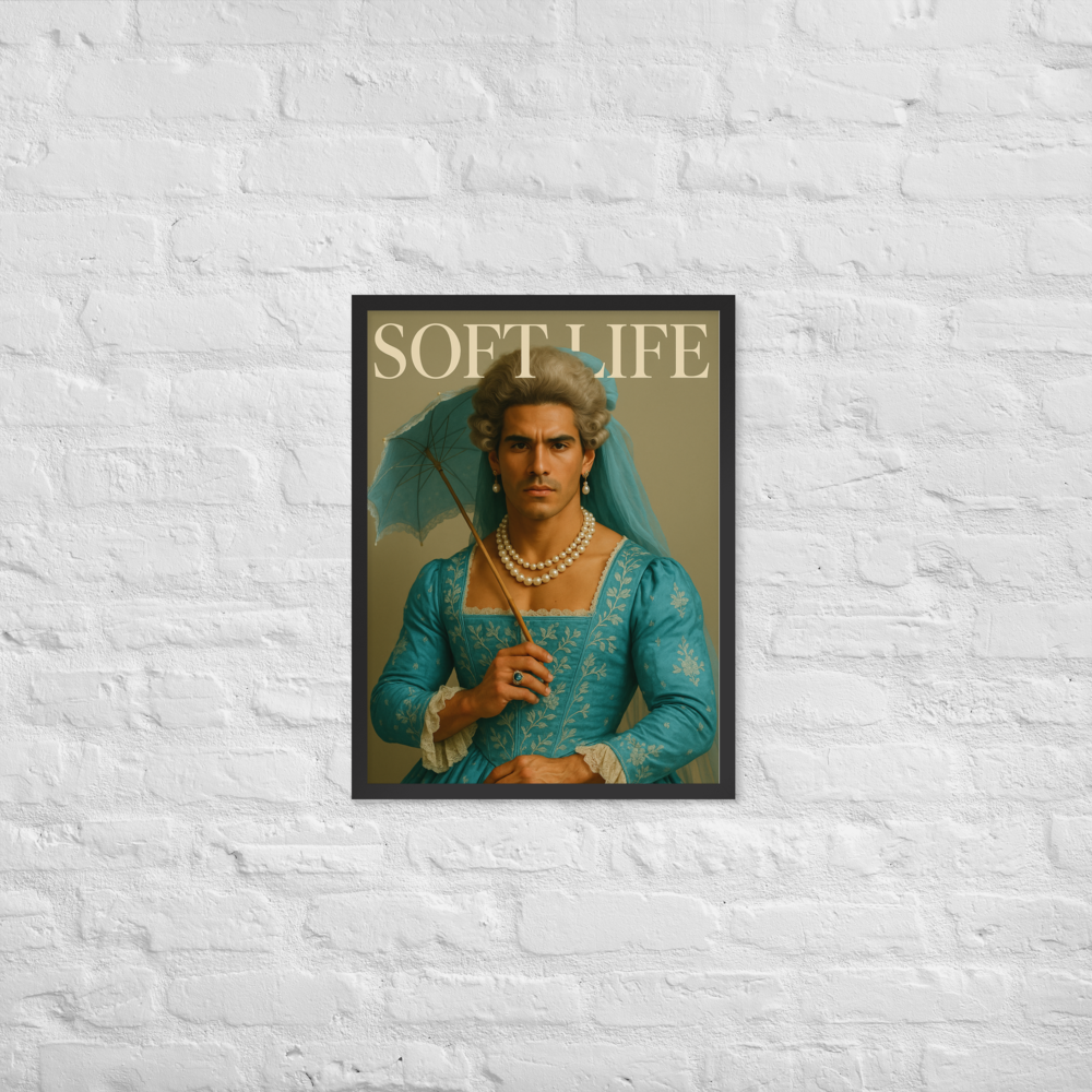 Framed photo paper poster