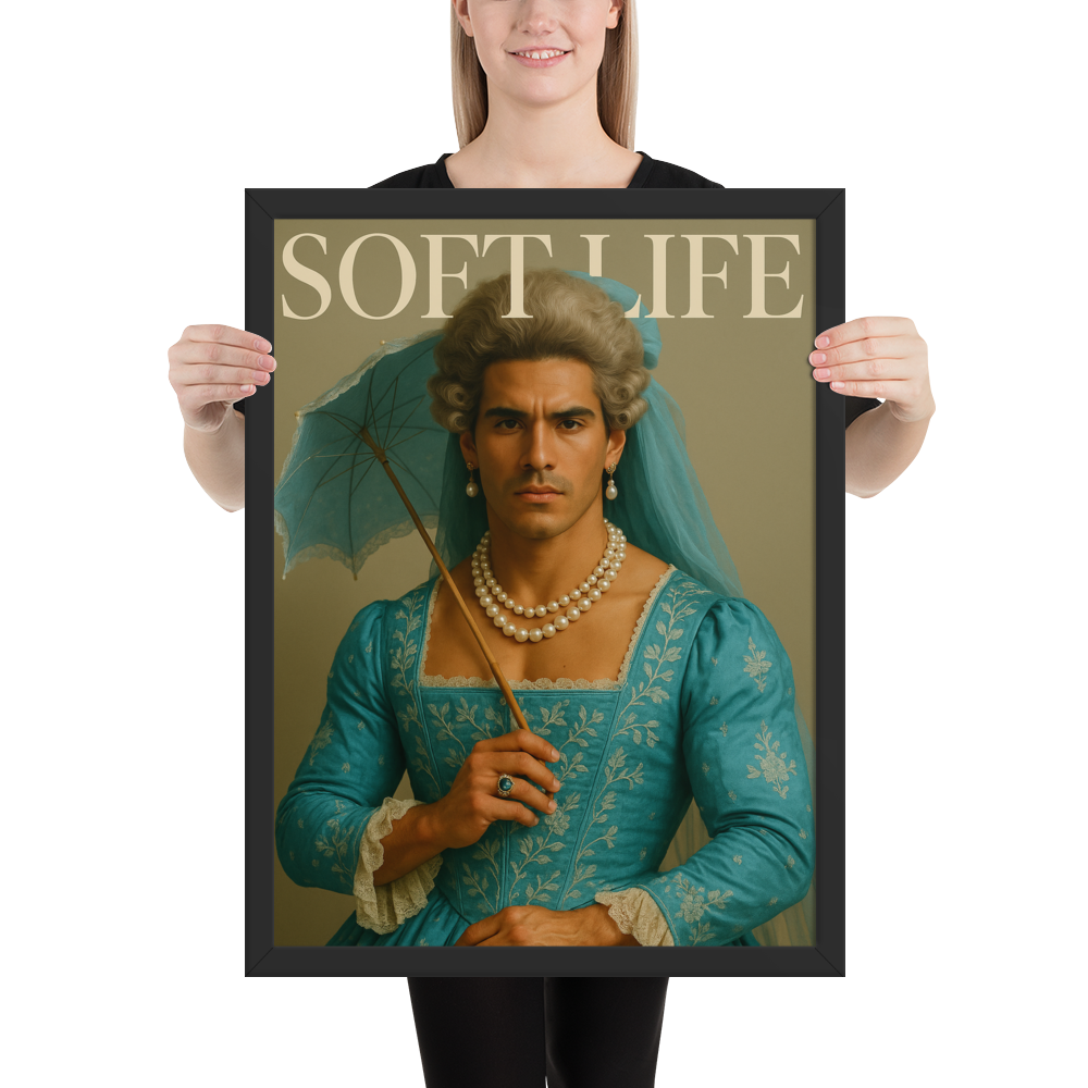 Framed photo paper poster