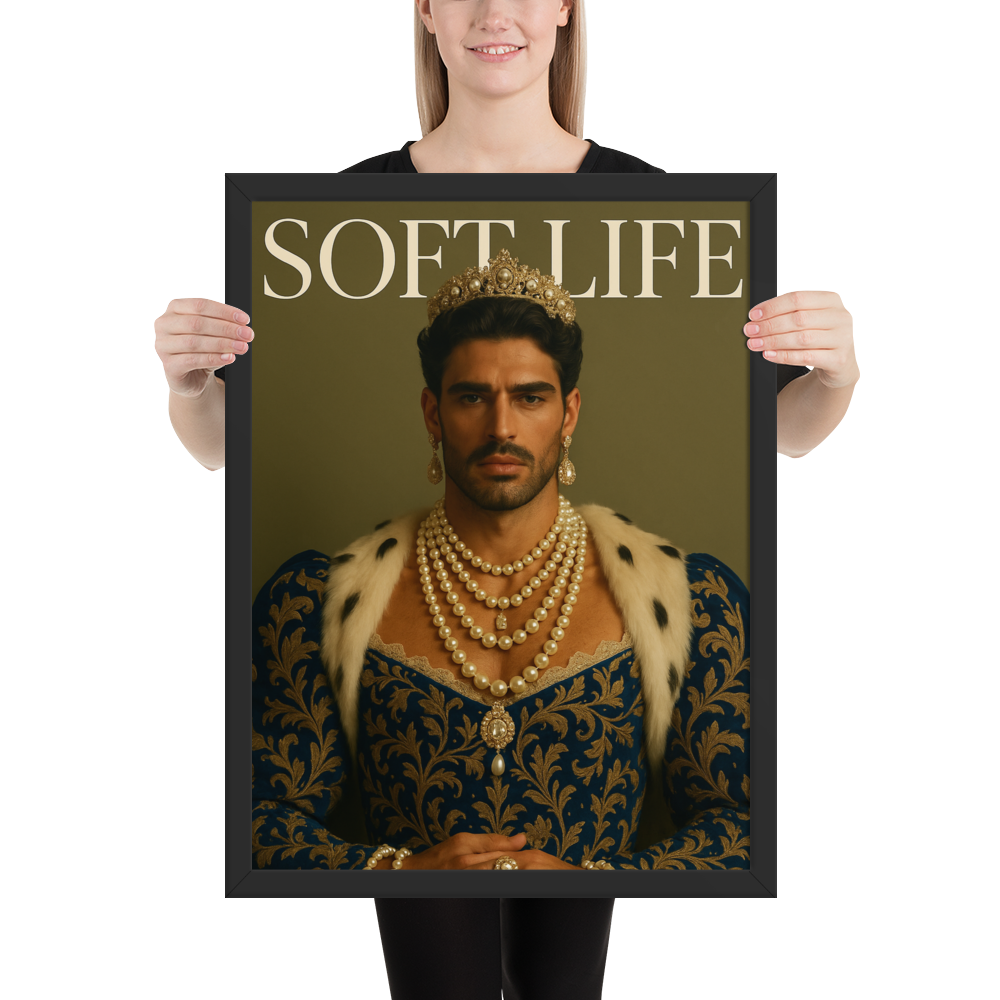 Framed photo paper poster