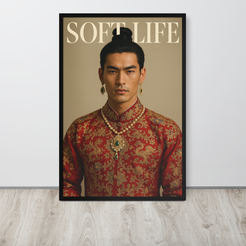 Framed photo paper poster