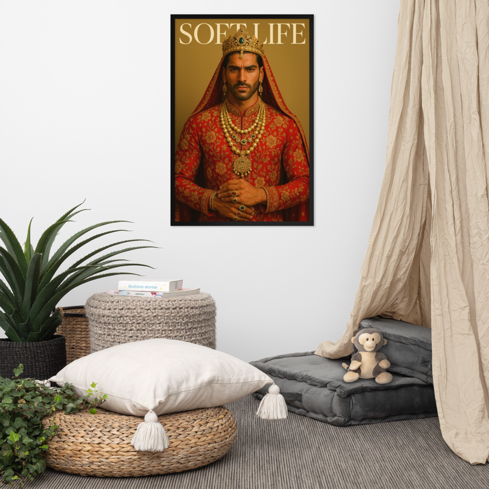 Framed photo paper poster