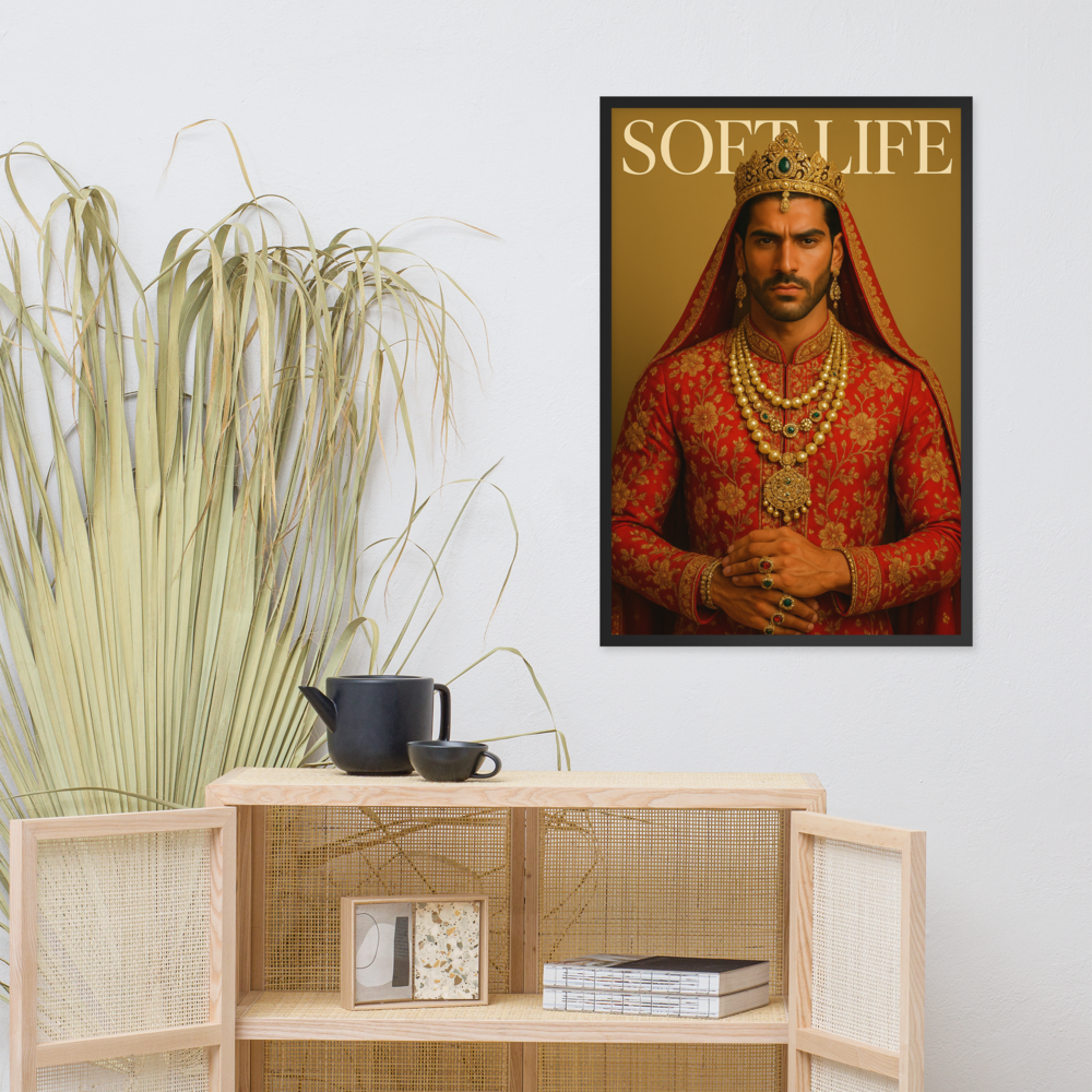Framed photo paper poster