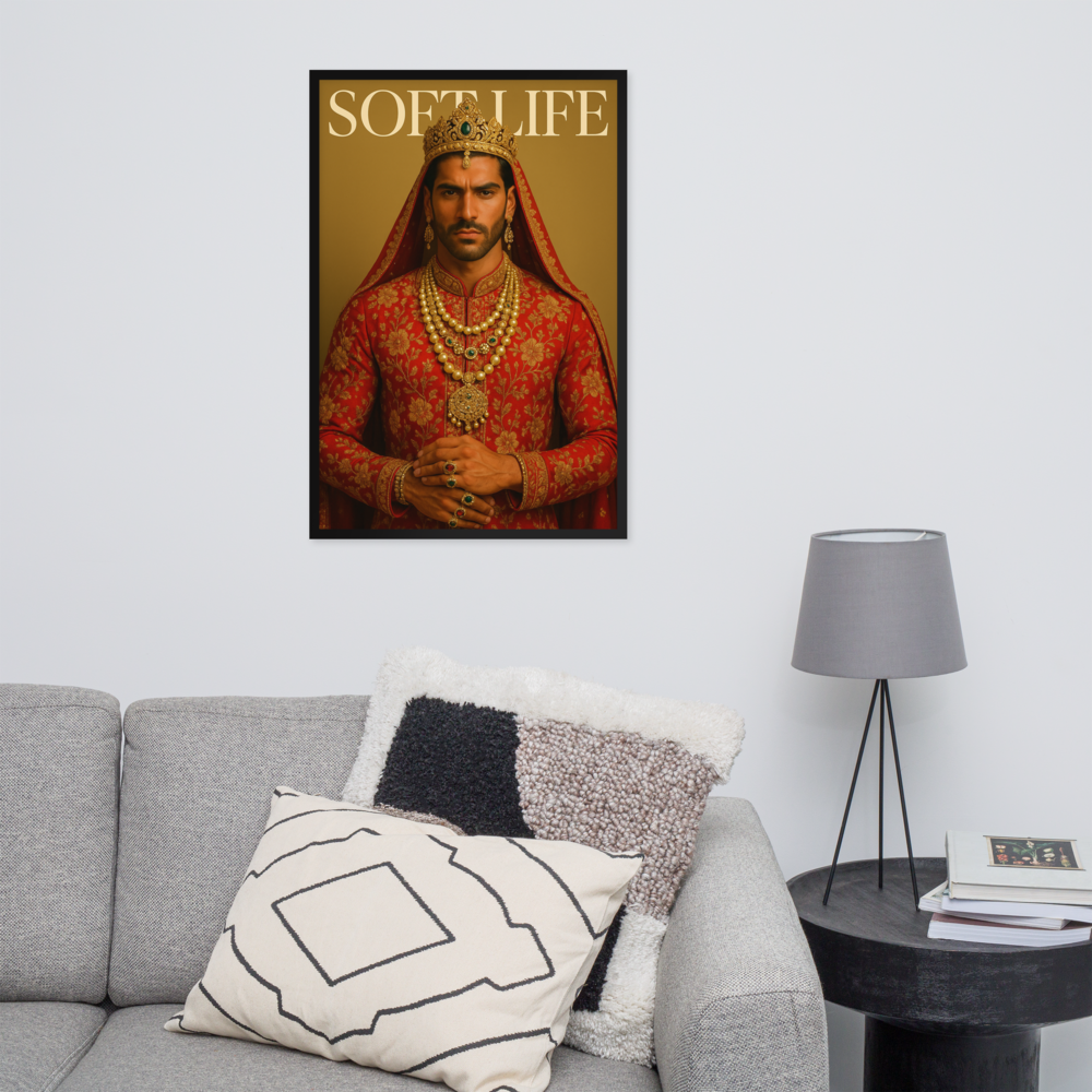 Framed photo paper poster