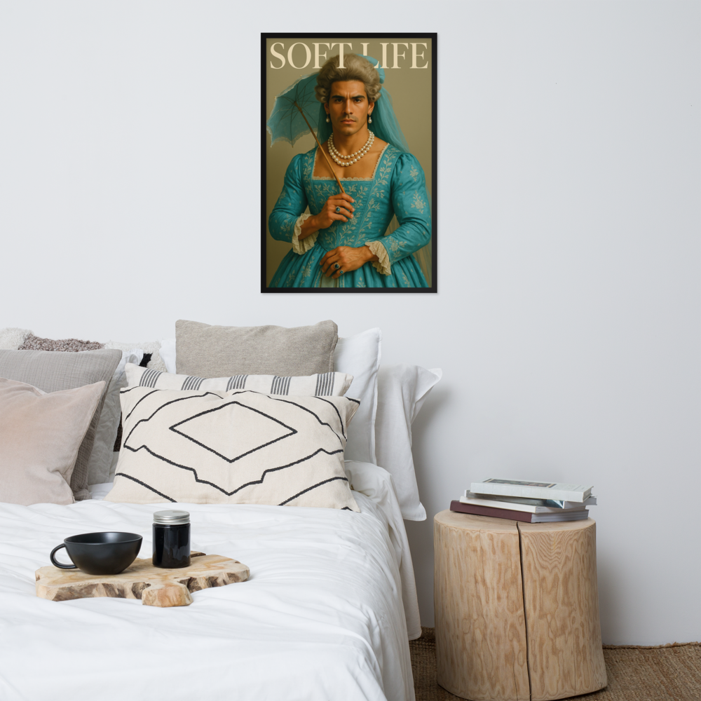 Framed photo paper poster