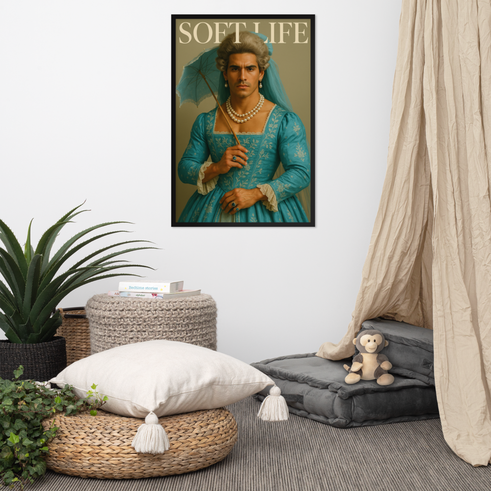 Framed photo paper poster