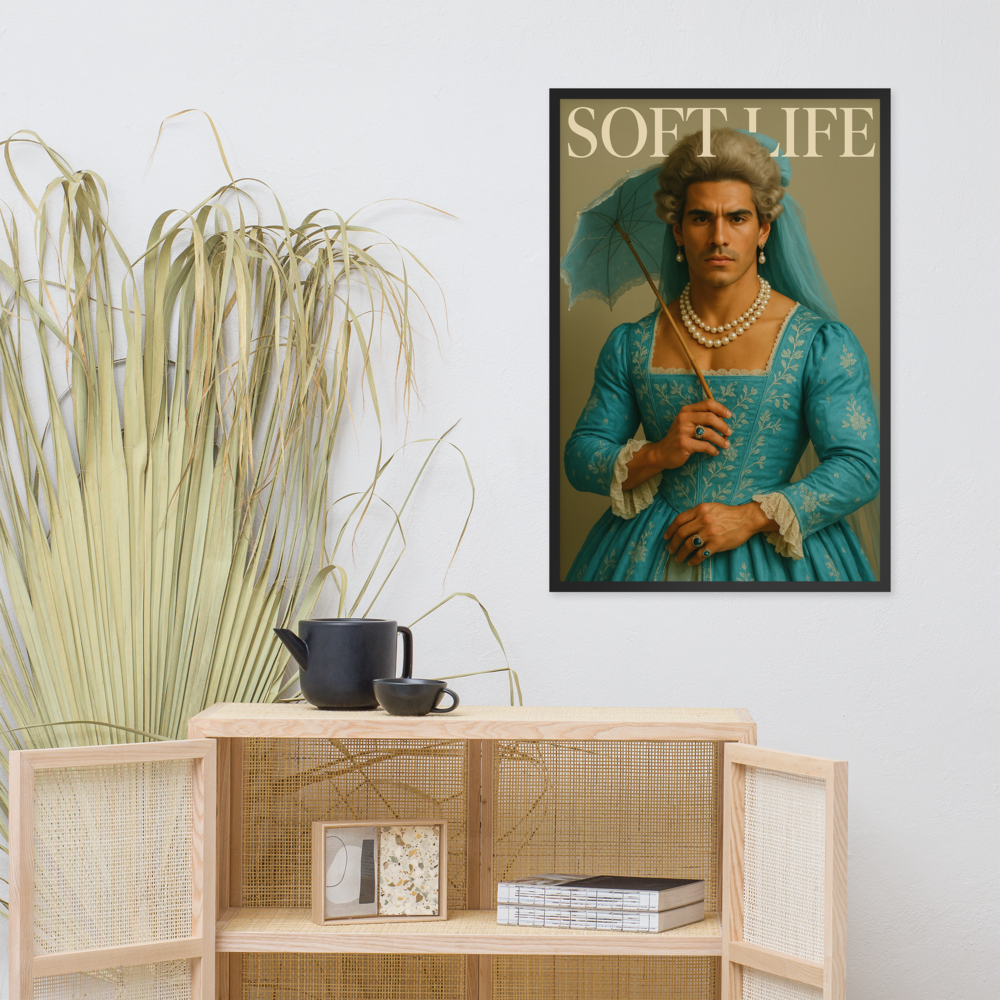 Framed photo paper poster