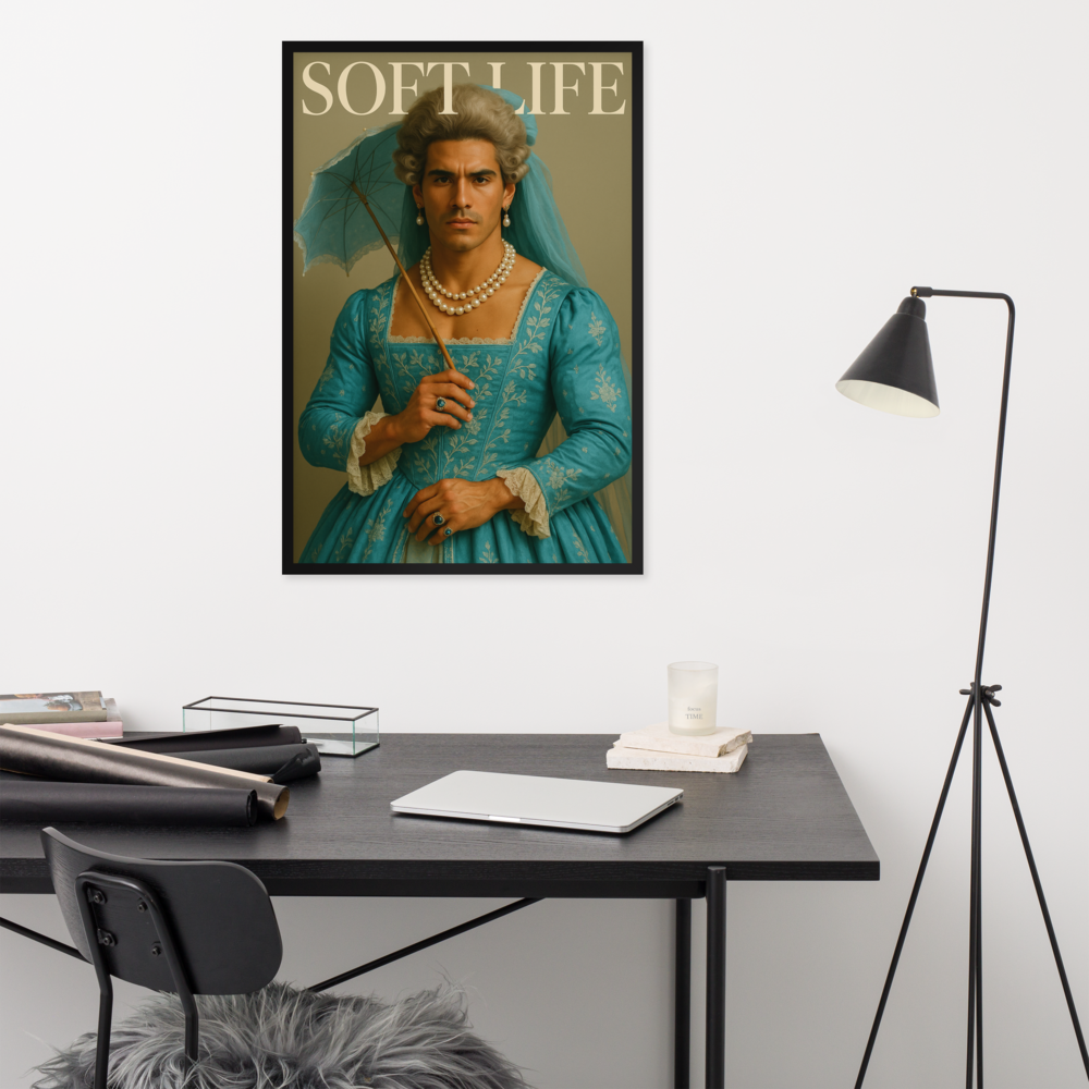Framed photo paper poster