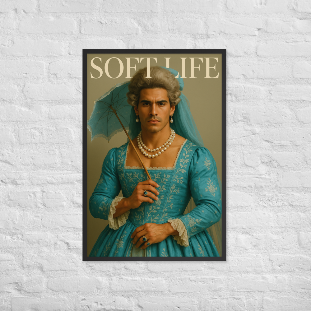 Framed photo paper poster