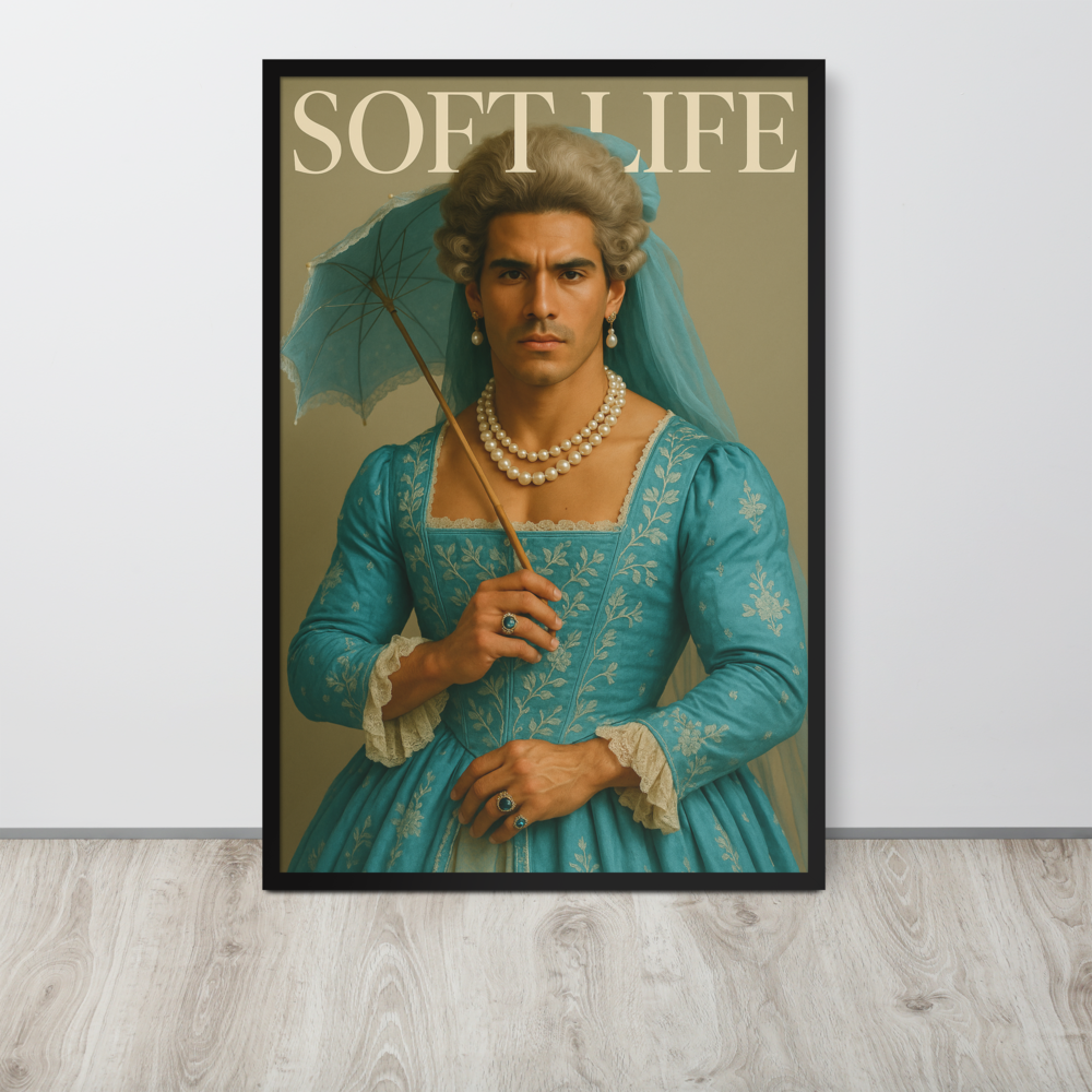 Framed photo paper poster