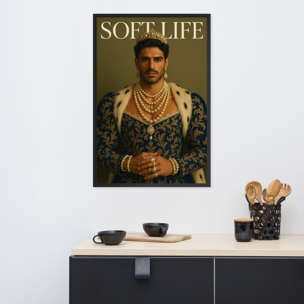 Framed photo paper poster