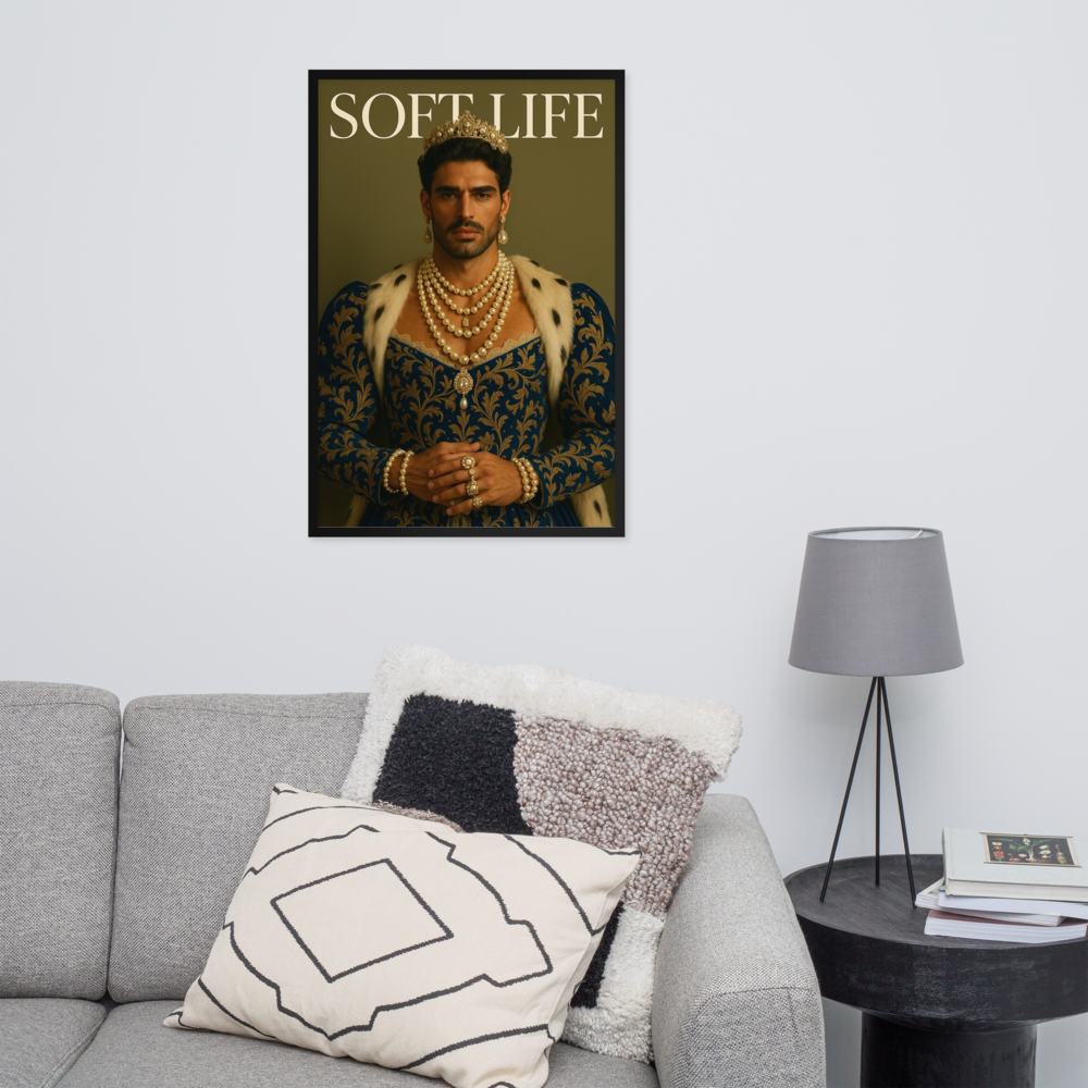 Framed photo paper poster