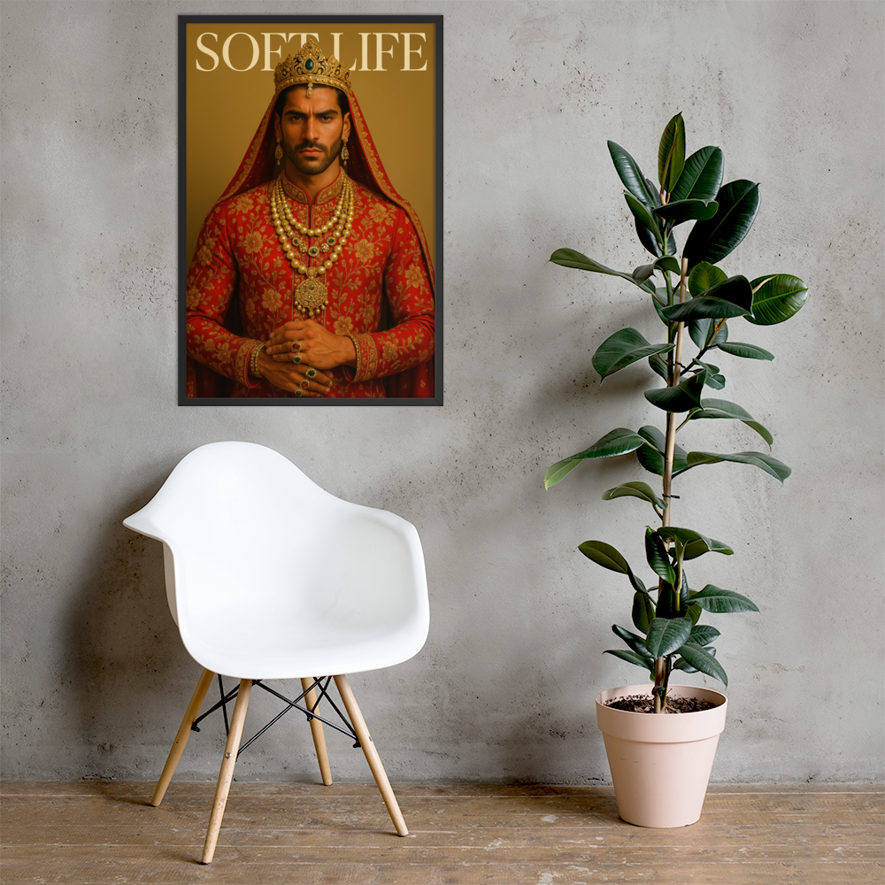 Framed photo paper poster