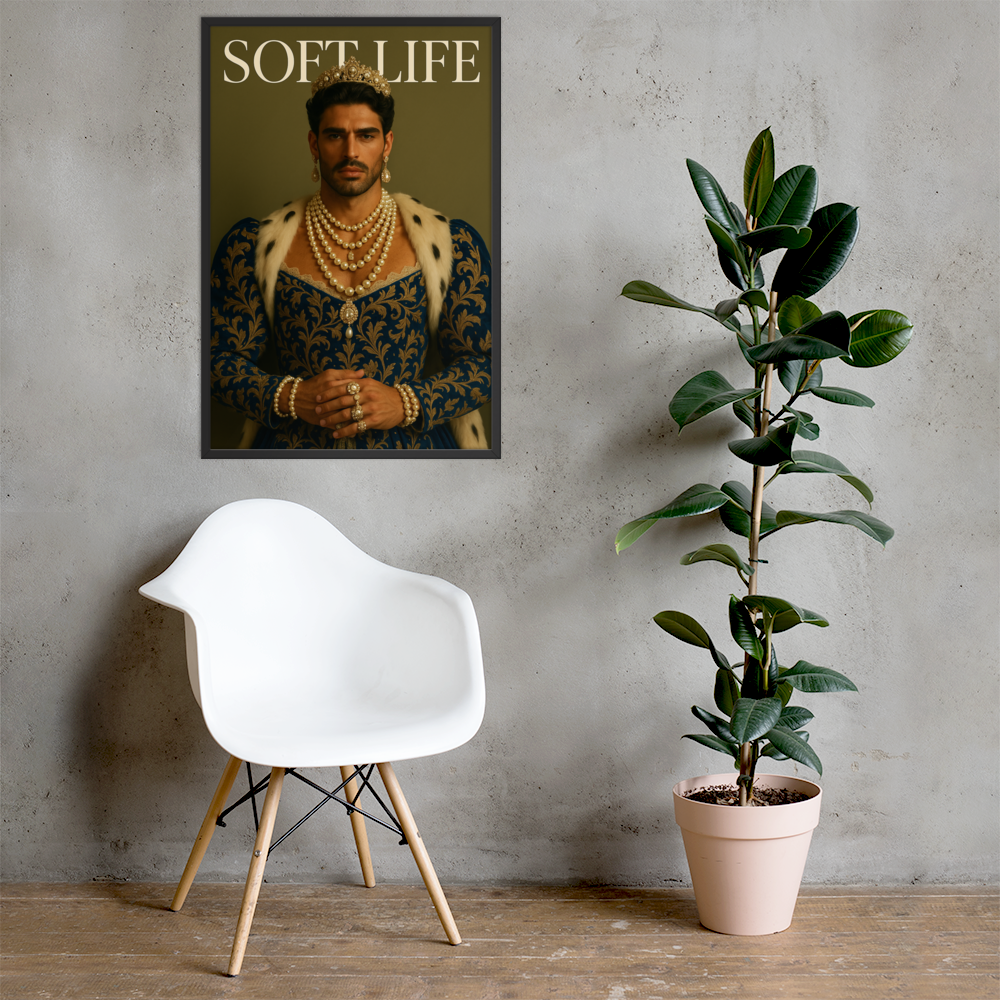 Framed photo paper poster