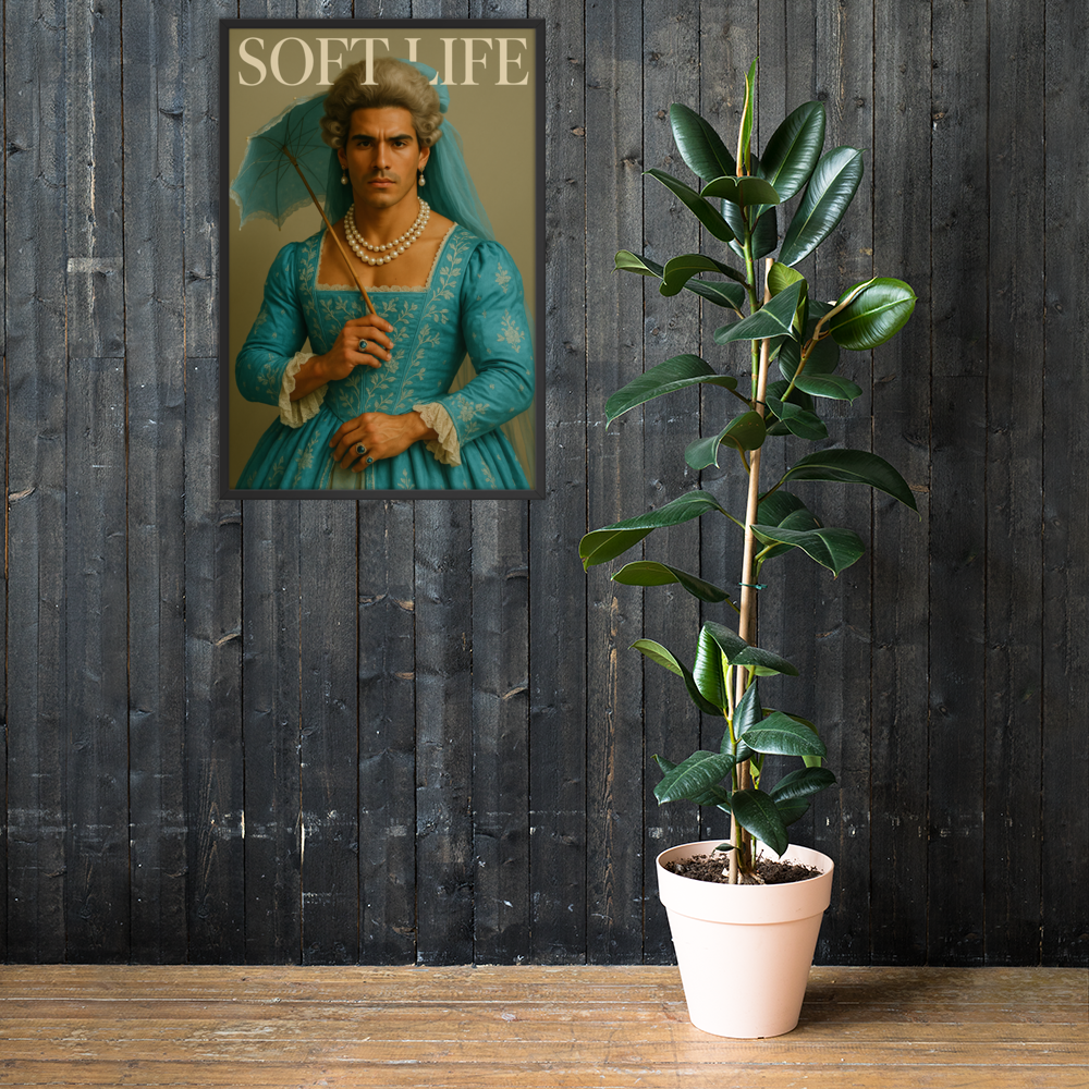 Framed photo paper poster