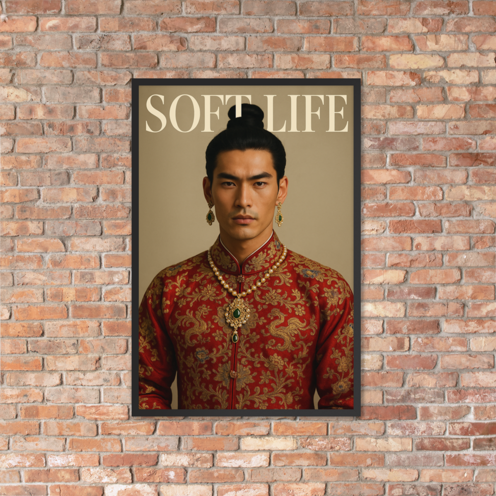 Framed photo paper poster