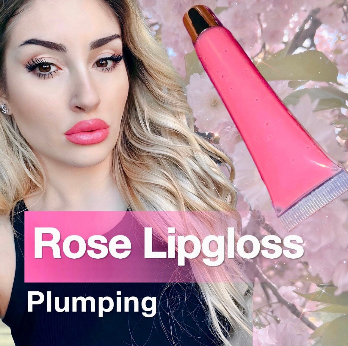 Plumping ROSE LIPGLOSS - Delicious Watermelon Scent