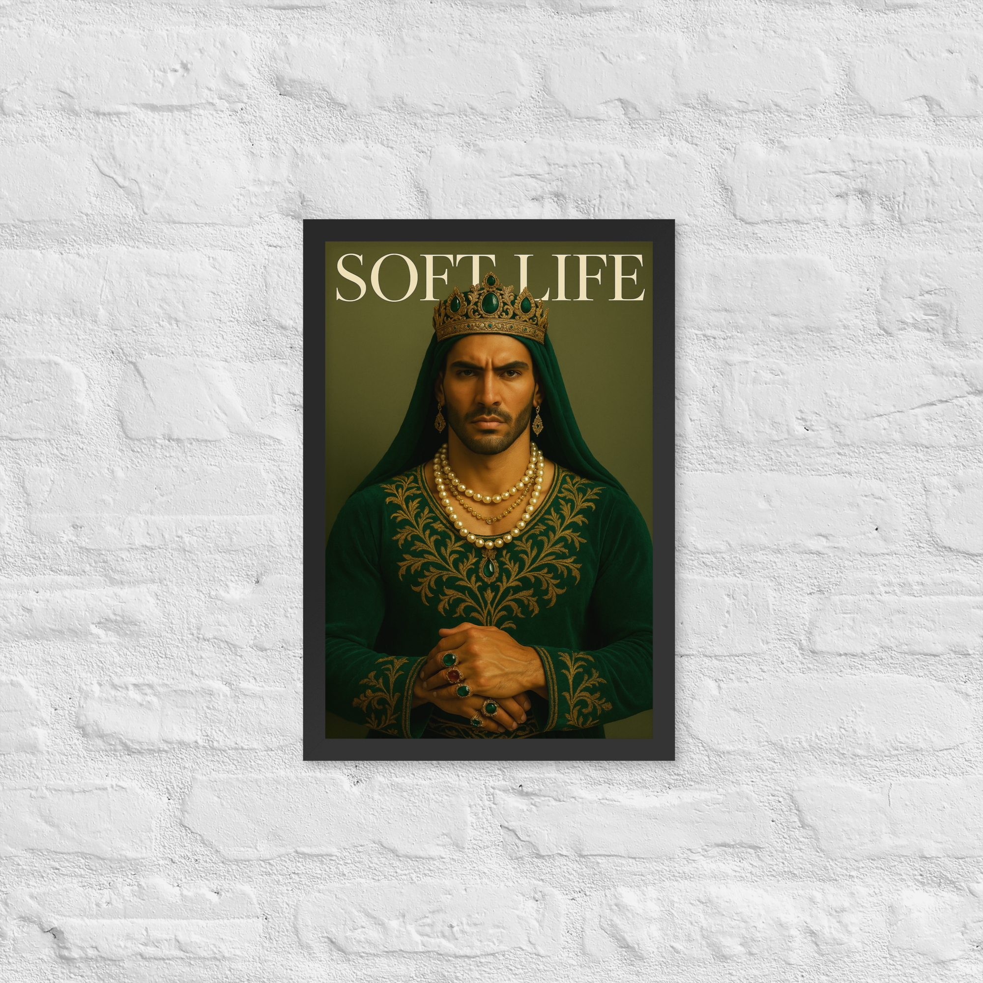Framed photo paper poster