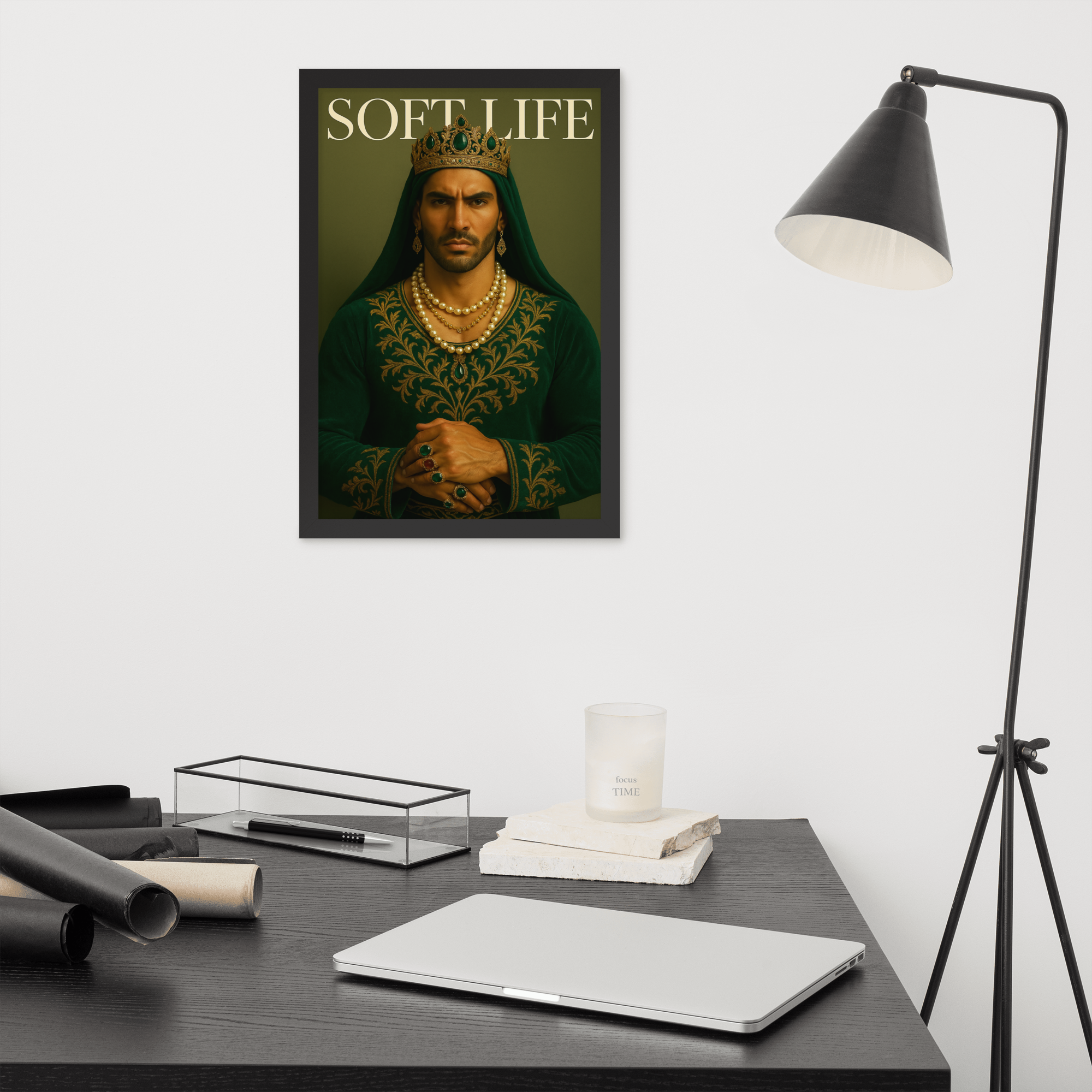 Framed photo paper poster