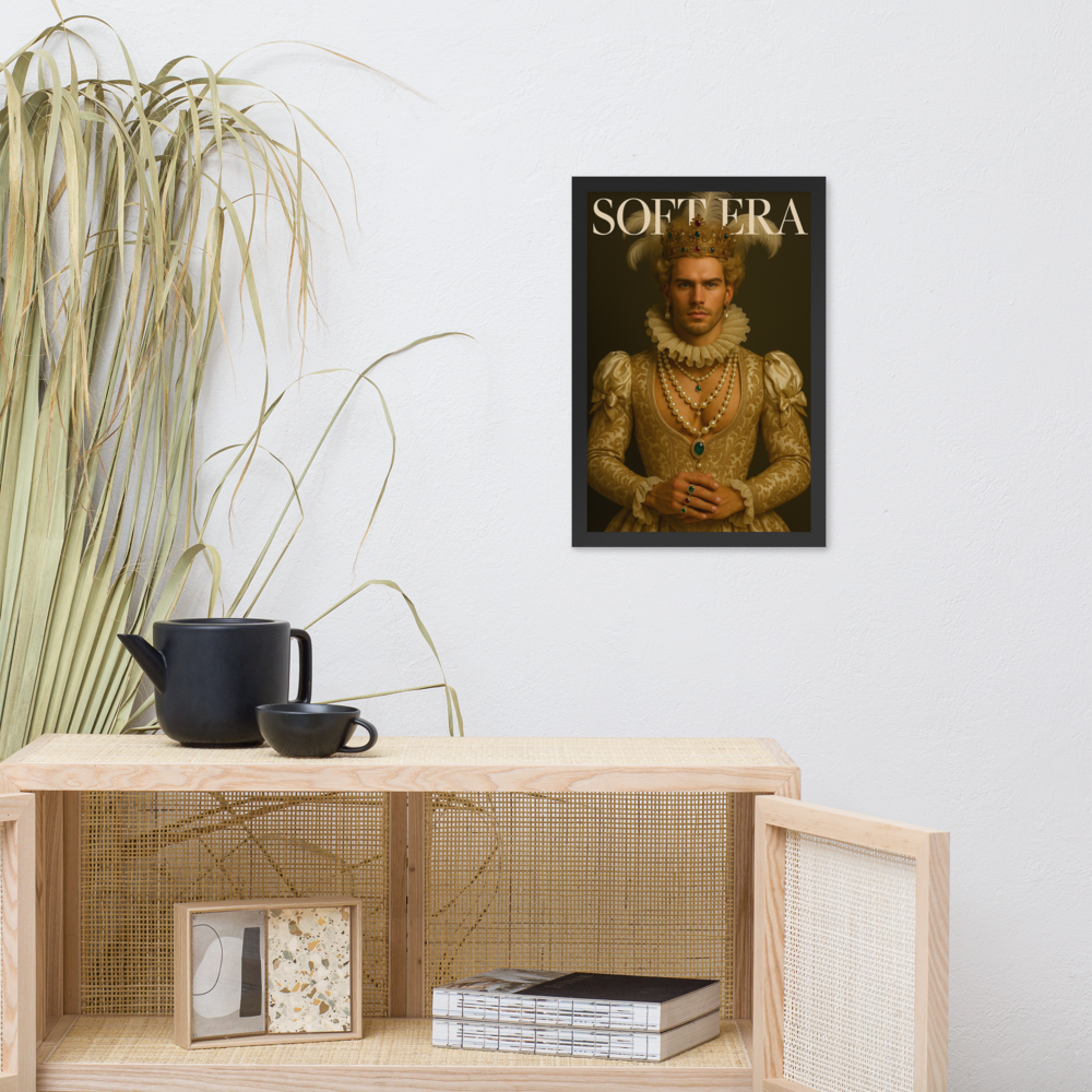 Framed photo paper poster